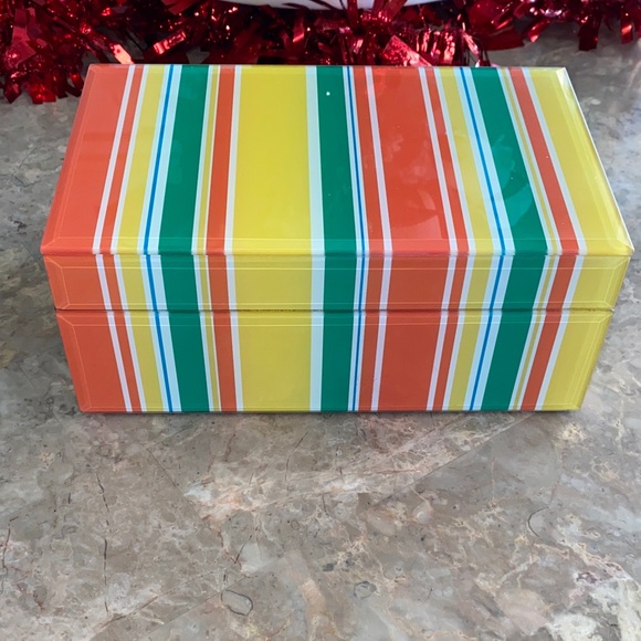 Other - Colorful Striped Jewelry Box